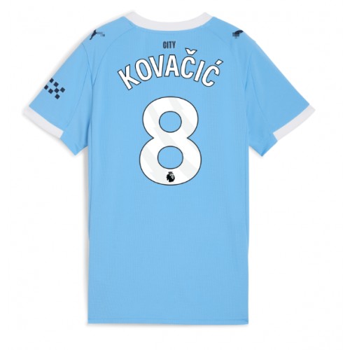 Manchester City Mateo Kovacic #8 Replica Home Stadium Shirt for Women 2025-26 Short Sleeve